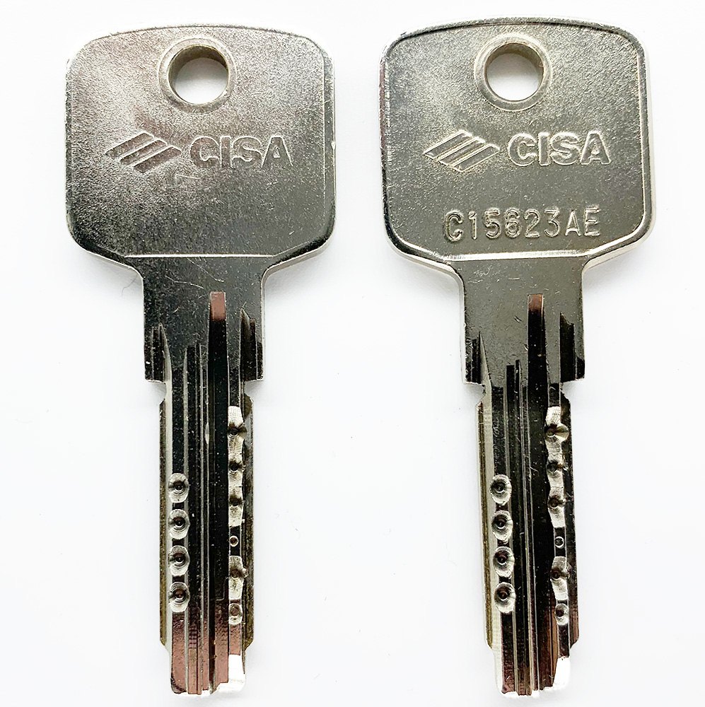 2 x CISA Astral Replacement Cylinder Keys Cut to Code from Card/Key FREE POSTAGE 