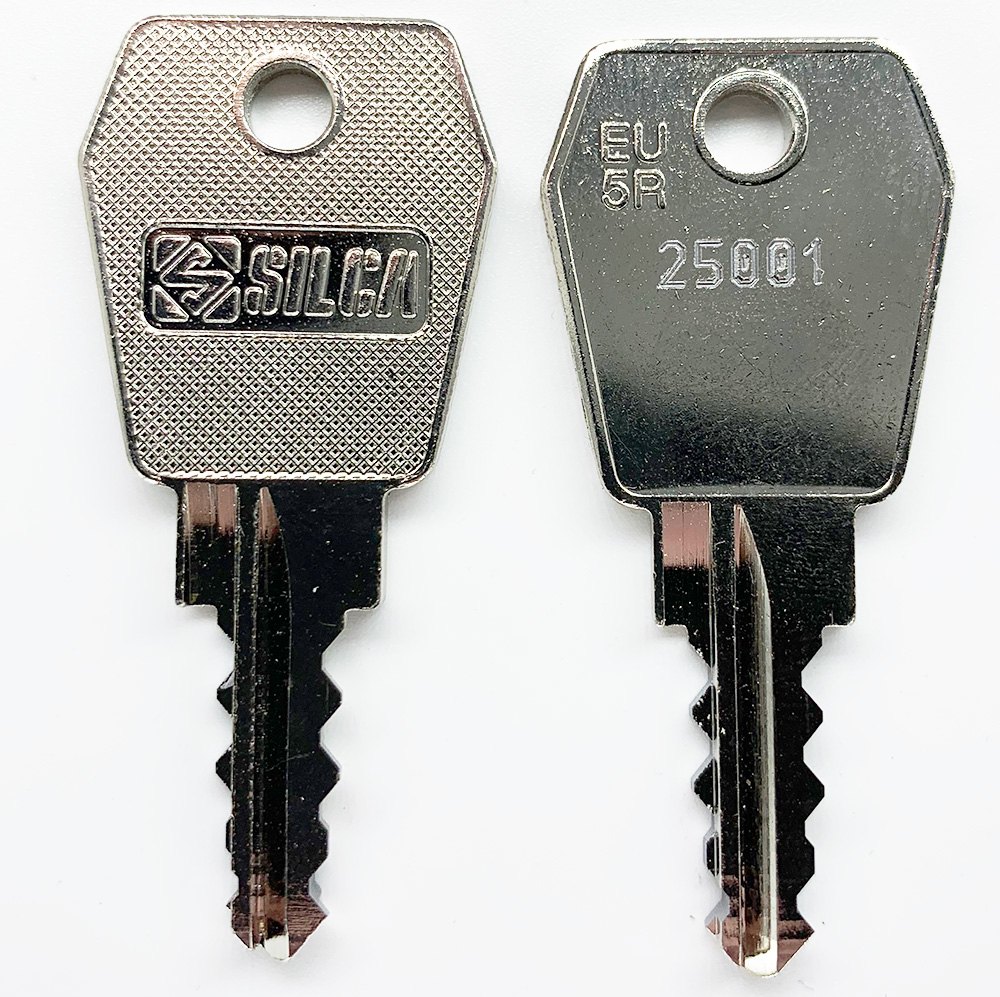 2 x Rhino Roof Tube Pipe Keys Cut to Code FREE P&P Codes 25001 to 27000 